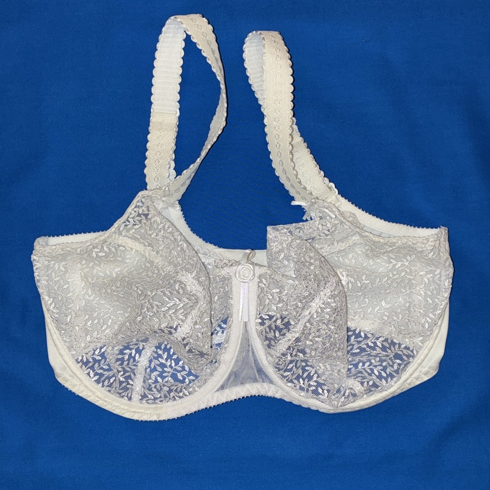 Empreinte White Underwire Lace Cup Bra 32G
